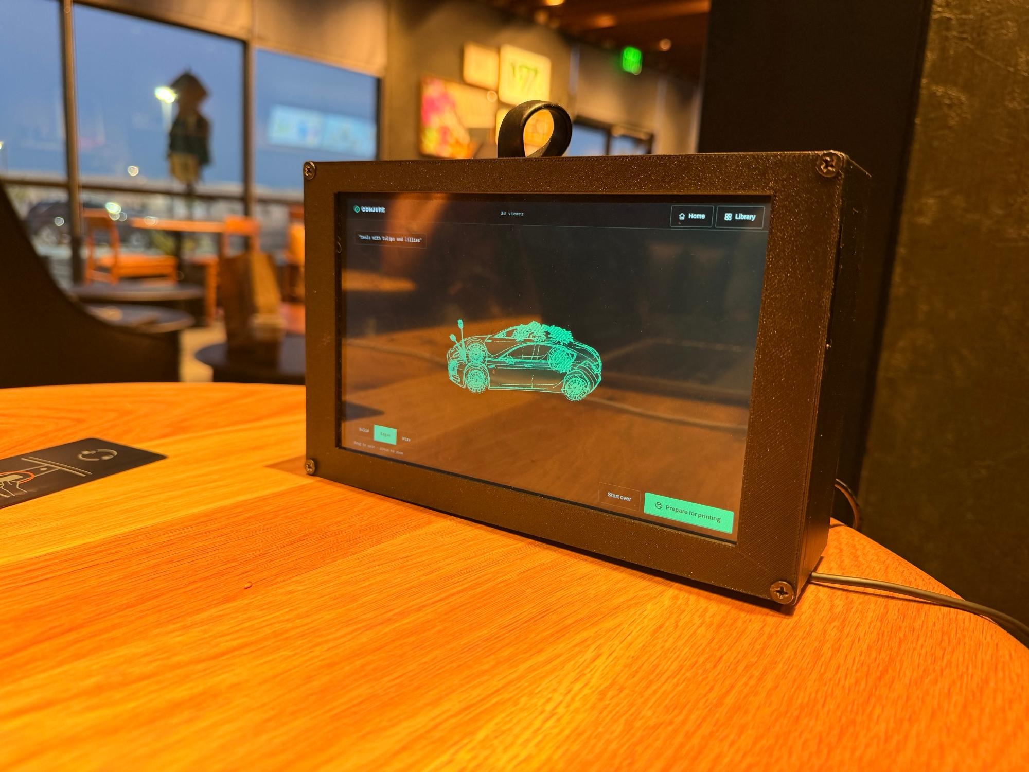 CONJR voice-to-3D-printing kiosk