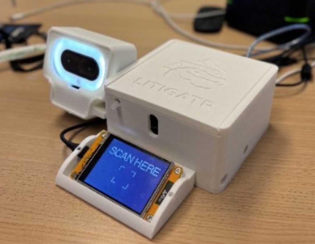 LITIGATR courtroom check-in kiosk
